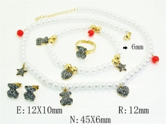 HY Wholesale Jewelry Set 316L Stainless Steel jewelry Set Fashion Jewelry-HY50S0700ILC