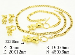 HY Wholesale Jewelry Set 316L Stainless Steel jewelry Set Fashion Jewelry-HY50S0682IOD