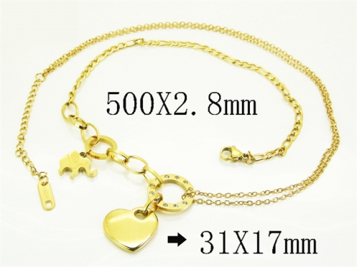 HY Wholesale Stainless Steel 316L Jewelry Popular Necklaces-HY09N1468HDL