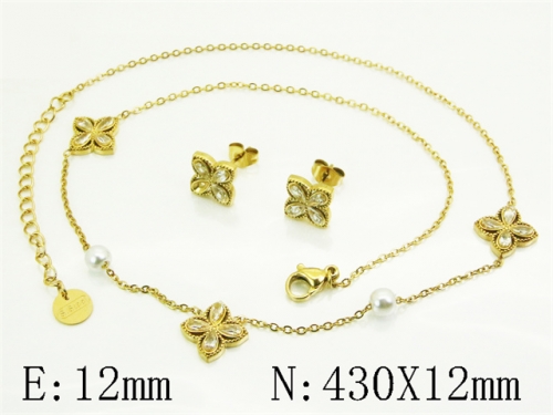 HY Wholesale Jewelry Set 316L Stainless Steel jewelry Set Fashion Jewelry-HY32S0209HKL