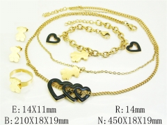 HY Wholesale Jewelry Set 316L Stainless Steel jewelry Set Fashion Jewelry-HY50S0711ILR