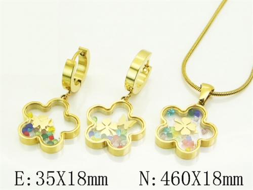 HY Wholesale Jewelry Set 316L Stainless Steel jewelry Set Fashion Jewelry-HY32S0199HLL