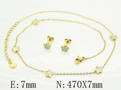 HY Wholesale Jewelry Set 316L Stainless Steel jewelry Set Fashion Jewelry-HY32S0206HIF