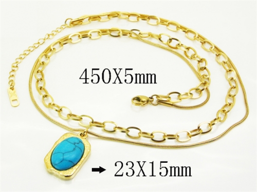 HY Wholesale Stainless Steel 316L Jewelry Popular Necklaces-HY32N0814HDL