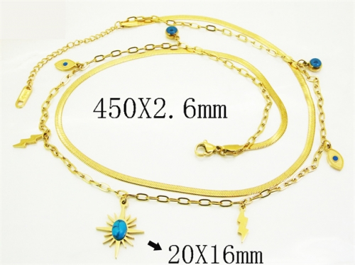 HY Wholesale Stainless Steel 316L Jewelry Popular Necklaces-HY09N1482HIE