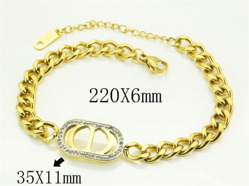 HY Wholesale Bracelets 316L Stainless Steel Jewelry Popular Bracelets-HY09B1314PW