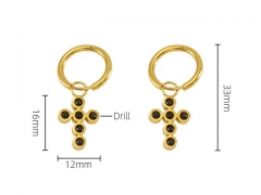 HY Wholesale Jewelry Earrings 316L Stainless Steel Earrings Jewelry-HY0082E0607