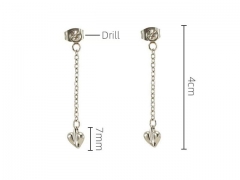 HY Wholesale Jewelry Earrings 316L Stainless Steel Earrings Jewelry-HY0082E0248