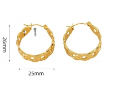 HY Wholesale Jewelry Earrings 316L Stainless Steel Earrings Jewelry-HY0082E0106