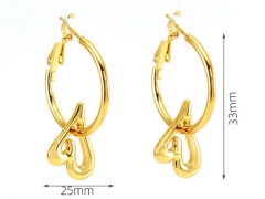 HY Wholesale Jewelry Earrings 316L Stainless Steel Earrings Jewelry-HY0082E0029