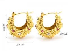 HY Wholesale Jewelry Earrings 316L Stainless Steel Earrings Jewelry-HY0082E0650