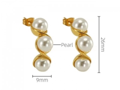 HY Wholesale Jewelry Earrings 316L Stainless Steel Earrings Jewelry-HY0082E0600