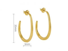 HY Wholesale Jewelry Earrings 316L Stainless Steel Earrings Jewelry-HY0082E0251