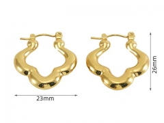 HY Wholesale Jewelry Earrings 316L Stainless Steel Earrings Jewelry-HY0082E0748