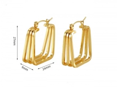 HY Wholesale Jewelry Earrings 316L Stainless Steel Earrings Jewelry-HY0082E0738