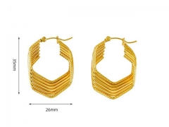 HY Wholesale Jewelry Earrings 316L Stainless Steel Earrings Jewelry-HY0082E0744