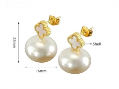 HY Wholesale Jewelry Earrings 316L Stainless Steel Earrings Jewelry-HY0082E0213