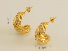 HY Wholesale Jewelry Earrings 316L Stainless Steel Earrings Jewelry-HY0082E0353