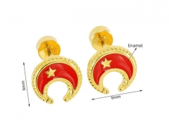 HY Wholesale Jewelry Earrings 316L Stainless Steel Earrings Jewelry-HY0082E0479