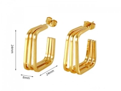 HY Wholesale Jewelry Earrings 316L Stainless Steel Earrings Jewelry-HY0082E0741