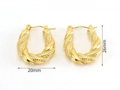 HY Wholesale Jewelry Earrings 316L Stainless Steel Earrings Jewelry-HY0082E0752