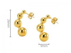 HY Wholesale Jewelry Earrings 316L Stainless Steel Earrings Jewelry-HY0082E0614