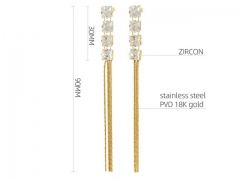 HY Wholesale Jewelry Earrings 316L Stainless Steel Earrings Jewelry-HY0082E0664