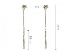 HY Wholesale Jewelry Earrings 316L Stainless Steel Earrings Jewelry-HY0082E0615