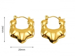 HY Wholesale Jewelry Earrings 316L Stainless Steel Earrings Jewelry-HY0082E0001