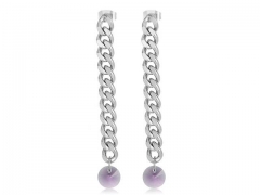 HY Wholesale Jewelry Earrings 316L Stainless Steel Earrings Jewelry-HY0151E0853