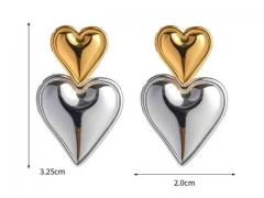 HY Wholesale Jewelry Earrings 316L Stainless Steel Earrings Jewelry-HY0151E0565