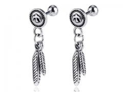 HY Wholesale Jewelry Popular Earrings 316L Stainless Steel Earrings Jewelry-HY0157E0266