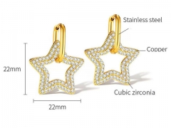 HY Wholesale Jewelry Popular Earrings 316L Stainless Steel Earrings Jewelry-HY0157E0003