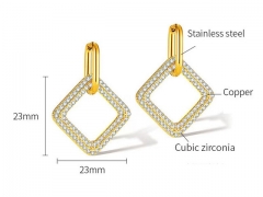 HY Wholesale Jewelry Popular Earrings 316L Stainless Steel Earrings Jewelry-HY0157E0002