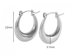 HY Wholesale Jewelry Popular Earrings 316L Stainless Steel Earrings Jewelry-HY0158E0710