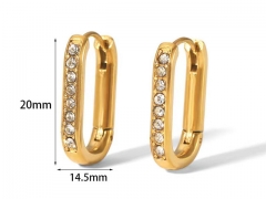 HY Wholesale Jewelry Popular Earrings 316L Stainless Steel Earrings Jewelry-HY0158E0339