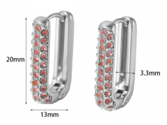 HY Wholesale Jewelry Popular Earrings 316L Stainless Steel Earrings Jewelry-HY0158E0546