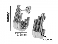 HY Wholesale Jewelry Popular Earrings 316L Stainless Steel Earrings Jewelry-HY0158E0234