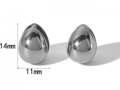 HY Wholesale Jewelry Popular Earrings 316L Stainless Steel Earrings Jewelry-HY0158E0271