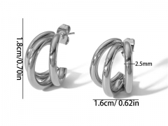 HY Wholesale Jewelry Popular Earrings 316L Stainless Steel Earrings Jewelry-HY0158E0245