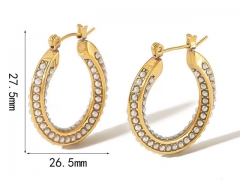 HY Wholesale Jewelry Popular Earrings 316L Stainless Steel Earrings Jewelry-HY0158E0502