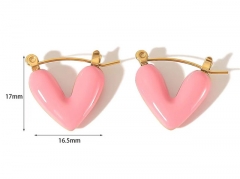 HY Wholesale Jewelry Popular Earrings 316L Stainless Steel Earrings Jewelry-HY0158E0227