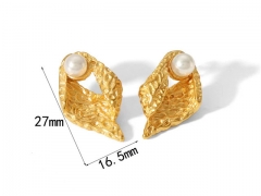 HY Wholesale Jewelry Popular Earrings 316L Stainless Steel Earrings Jewelry-HY0158E0215