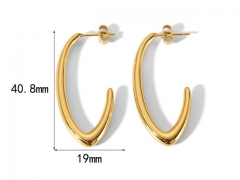 HY Wholesale Jewelry Popular Earrings 316L Stainless Steel Earrings Jewelry-HY0158E0374