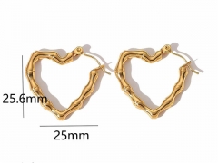 HY Wholesale Jewelry Popular Earrings 316L Stainless Steel Earrings Jewelry-HY0158E0095