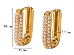 HY Wholesale Jewelry Popular Earrings 316L Stainless Steel Earrings Jewelry-HY0158E0547