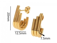 HY Wholesale Jewelry Popular Earrings 316L Stainless Steel Earrings Jewelry-HY0158E0233