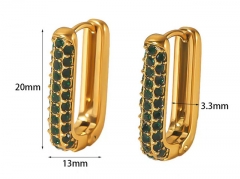 HY Wholesale Jewelry Popular Earrings 316L Stainless Steel Earrings Jewelry-HY0158E0543