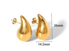 HY Wholesale Jewelry Popular Earrings 316L Stainless Steel Earrings Jewelry-HY0158E0015