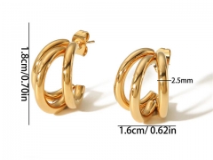 HY Wholesale Jewelry Popular Earrings 316L Stainless Steel Earrings Jewelry-HY0158E0244